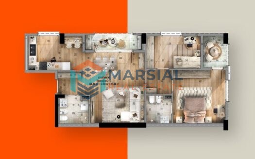 Apartament Modern, 3+1, Kati 6, Akses Tirana, Tiranë